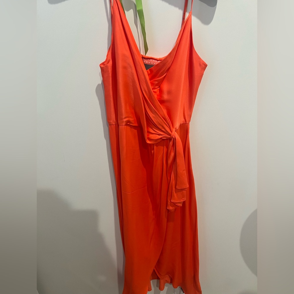 Anthropologie dress peach color